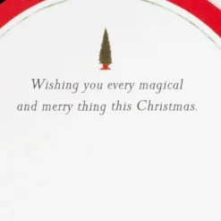 Hallmark Santa's Sleigh Snow Globe Musical 3D Pop-Up Christmas Card With Motion -Gift Wrap Store Santa Sleigh Snowglobe 3D PopUp Music Motion Christmas Card 1299XOD9985 04