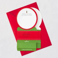 Hallmark Santa's Sleigh Snow Globe Musical 3D Pop-Up Christmas Card With Motion -Gift Wrap Store Santa Sleigh Snowglobe 3D PopUp Music Motion Christmas Card 1299XOD9985 08