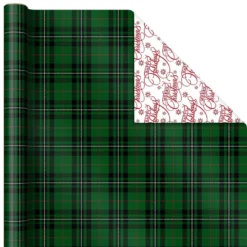 Hallmark Christmas Classics 3-Pack Reversible Wrapping Paper Assortment, 120 Sq. Ft. 10 Hallmark Christmas Classics 3-Pack Reversible Wrapping Paper Assortment, 120 Sq. Ft. -Gift Wrap Store Santa and Plaids Assorted Reversible Gift Wrap 5JXW1070 05