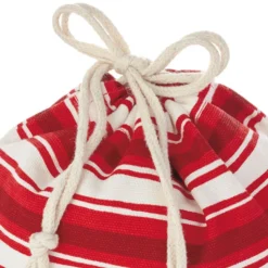 Hallmark 10" And 20" Santa And Stripes 2-Pack Fabric Christmas Gift Bags 11 Hallmark 10" And 20" Santa And Stripes 2-Pack Fabric Christmas Gift Bags -Gift Wrap Store Santa and Stripes Medium and XL Fabric Gift Bags XGB4902 06
