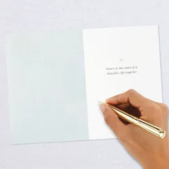 Hallmark Happily Ever After Quilled Paper Handmade Wedding Card -Gift Wrap Store Script Letters Quilled Paper Handmade Wedding Card 1299LAD9615 06