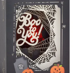 Hallmark Boo To You Musical 3D Pop-Up Halloween Card With Light -Gift Wrap Store Spooky Graveyard 3D PopUp Music Light Halloween Card 1099HJD5002 05