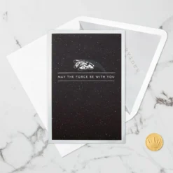 Hallmark Star Wars™ Millennium Falcon™ 3D Pop-Up Card -Gift Wrap Store Star Wars Millennium Falcon 3D PopUp Card 1499LAD2726 04