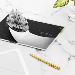 Hallmark Star Wars™ Millennium Falcon™ 3D Pop-Up Card -Gift Wrap Store Star Wars Millennium Falcon 3D PopUp Card 1499LAD2726 06