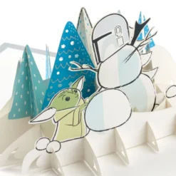 Hallmark Star Wars: The Mandalorian™ Grogu™ Warm Wishes 3D Pop-Up Holiday Card 13 Hallmark Star Wars: The Mandalorian™ Grogu™ Warm Wishes 3D Pop-Up Holiday Card -Gift Wrap Store Star Wars The Mandalorian Grogu 3D PopUp Holiday Card 1499XXH9985 04