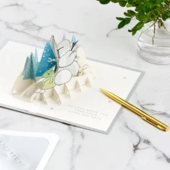 Hallmark Star Wars: The Mandalorian™ Grogu™ Warm Wishes 3D Pop-Up Holiday Card 17 Hallmark Star Wars: The Mandalorian™ Grogu™ Warm Wishes 3D Pop-Up Holiday Card -Gift Wrap Store Star Wars The Mandalorian Grogu 3D PopUp Holiday Card 1499XXH9985 08