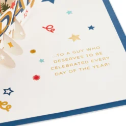 Hallmark Celebrate Stars And Pennants 3D Pop-Up Father's Day Card 10 Hallmark Celebrate Stars And Pennants 3D Pop-Up Father's Day Card -Gift Wrap Store Stars and Pennants 3D PopUp Fathers Day Card 1299IMM2045 03