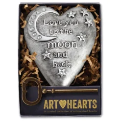 To The Moon Art Heart Sculpture, 4" -Gift Wrap Store To the Moon Art Heart Sculpture 4 root 1003480047 1003480047 1470 4.jpg Source Image