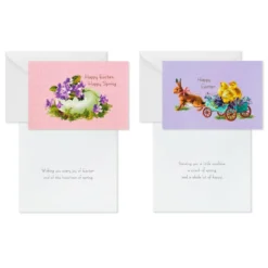 Hallmark Vintage Bunnies And Chicks Boxed Easter Cards, Pack Of 24 -Gift Wrap Store Vintage Easter Bunnies Chicks Boxed Easter Cards 5STZ1131 05