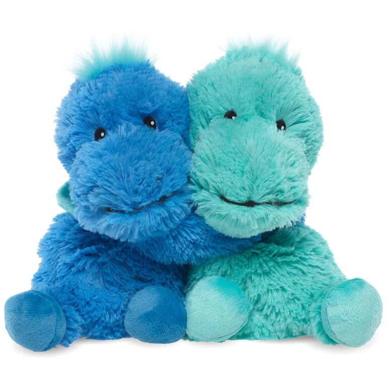 Warmies Hugs Heatable Scented Dinosaur Stuffed Animals, 7.5" H 1 Warmies Hugs Heatable Scented Dinosaur Stuffed Animals, 7.5" H