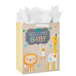 Hallmark 13" Welcome Baby 3-Pack Assorted Gift Bags With Tissue -Gift Wrap Store Welcome Baby 3Pack Assorted Large Gift Bags Tissue 5EGB6421 07