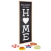 Hallmark Welcome Home Front Porch Sign With Seasonal Decorations, 16.5x47.25