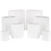 Hallmark White Assorted Sizes 8-Pack Gift Bags