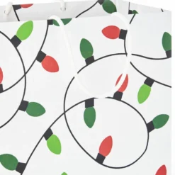 Hallmark Merry Mix 8-Pack Christmas Gift Bags, Assorted Sizes And Designs -Gift Wrap Store White and Kraft Paper Assortment Christmas Gift Bags 5XGB1410 05