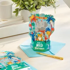 Hallmark Wild Animal Party Boxed Pop-Up Birthday Cards, Pack Of 8 13 Hallmark Wild Animal Party Boxed Pop-Up Birthday Cards, Pack Of 8 -Gift Wrap Store Wild Animal Party PopUp Boxed Birthday Cards 5STZ1174 07