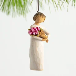 Willow Tree Girl With Tulip Bouquet 2023 Ornament, 4" -Gift Wrap Store Willow Tree Girl With Tulip Bouquet Ornament 28211 03
