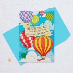 Hallmark 16" Hot Air Balloons Pop-Up Jumbo Goodbye Card -Gift Wrap Store Youll Be Missed Balloon Goodbye Card 1499CBG1018 06
