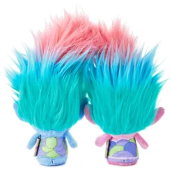 Hallmark Itty Bittys® DreamWorks Animation Trolls World Tour Satin And Chenille Plush, Set Of 2 -Gift Wrap Store itty bittys Trolls World Tour Satin Chenille Stuffed Animals Set 1KDD1982 03