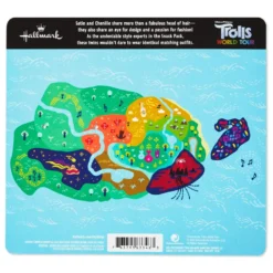 Hallmark Itty Bittys® DreamWorks Animation Trolls World Tour Satin And Chenille Plush, Set Of 2 -Gift Wrap Store itty bittys Trolls World Tour Satin Chenille Stuffed Animals Set 1KDD1982 04